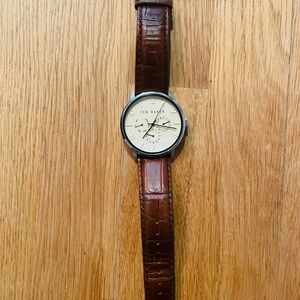 Ted Baker Brown Leather Strap Watch